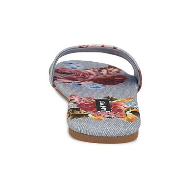 Nine West Lolipop Women's Slip-On Square Toe Flat Sandals