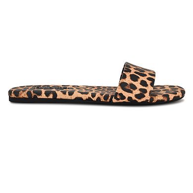 Nine West Lolipop Women's Slip-On Square Toe Flat Sandals