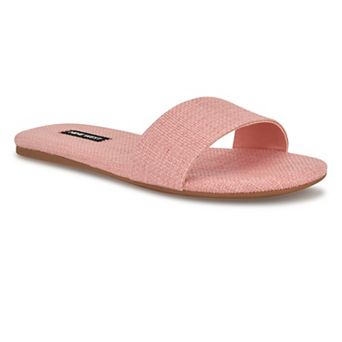 Nine West Lolipop Women's Slip-On Square Toe Flat Sandals