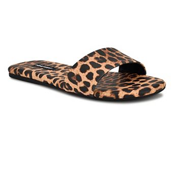 Nine West Lolipop Women's Slip-On Square Toe Flat Sandals