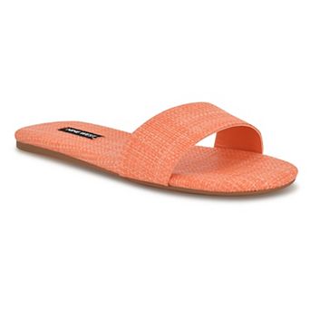 Nine West Lolipop Women's Slip-On Square Toe Flat Sandals