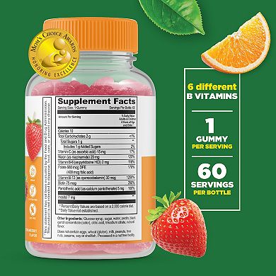 Lifeable® Vitamin B Complex 5,000 mcg with Vitamin C for Kids Gummies - Energy - 60 Gummies
