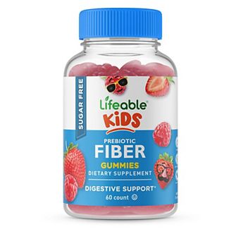 Lifeable® Sugar Free Prebiotics Fiber for Kids 4g Gummies - Digestive System - 60 Gummies