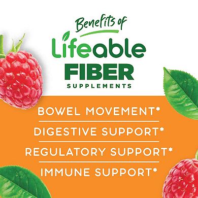 Lifeable® Sugar Free Prebiotics Fiber for Kids 4g Gummies - Digestive System - 60 Gummies