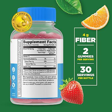 Lifeable® Sugar Free Prebiotics Fiber for Kids 4g Gummies - Digestive System - 60 Gummies