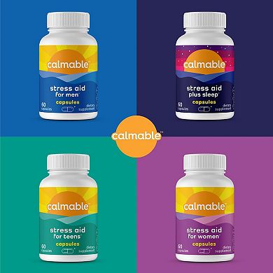Calmable® Stress Relief Aid for Seniors Capsules - Stress Relief - 60 Capsules