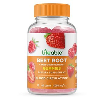 Lifeable® Beet Root Vitamin 500 mg Gummies - Blood Circulation - 60 Gummies
