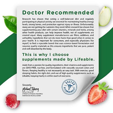 Lifeable® Vitamin B Complex with Vitamin C Gummies - Energy, Nervous System - 60 Gummies