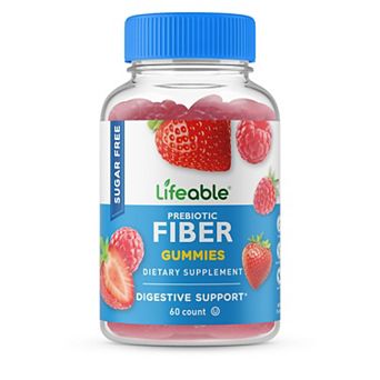 Lifeable® Sugar Free Prebiotics Fiber 4g Gummies - Digestive System - 60 Gummies