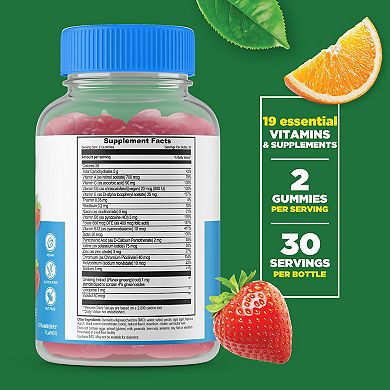 Lifeable® Sugar Free Multivitamin for Men Gummies - Immunity, Digestion, Bones - 60 Gummies