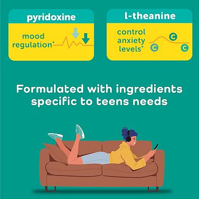 Calmable® Stress Relief Aid for Teens Capsules - Stress Relief - 60 Capsules