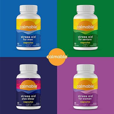 Calmable® Stress Relief Aid for Teens Capsules - Stress Relief - 60 Capsules