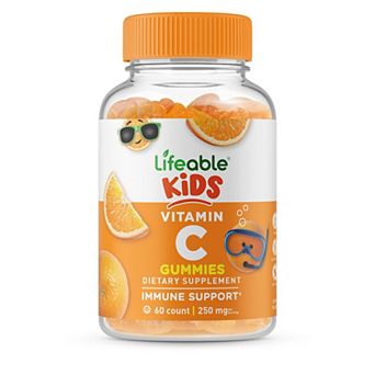 Lifeable® Vitamin C for Kids 250 mg Gummies - Immune System - 60 Gummies