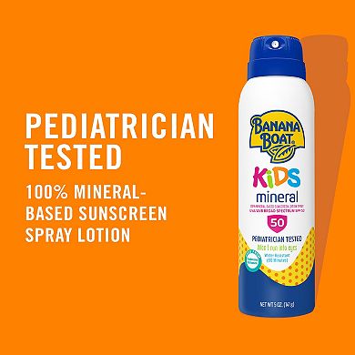 Banana Boat SPF 50 Kids Mineral Sunscreen Spray