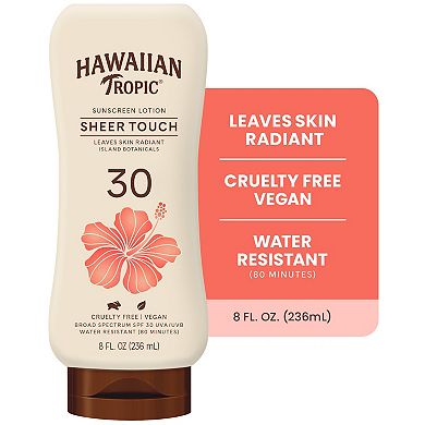 Hawaiian Tropic Sheer Touch SPF 30 Moisturizing Sunscreen Lotion