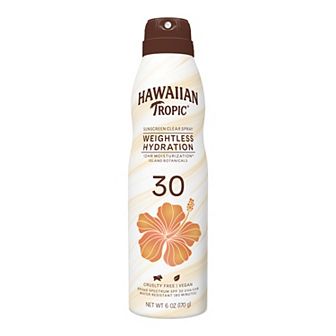 Hawaiian Tropic Weightless Hydration SPF 30 Sunscreen Spray