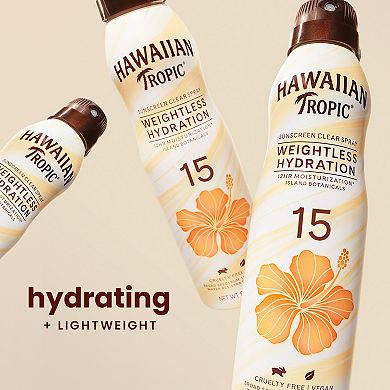 Hawaiian Tropic Weightless Hydration SPF 30 Sunscreen Spray