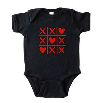 Tic Tac Heart Baby Bodysuit