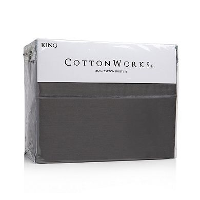CottonWorks 1000 Thread Count Solid Pima Cotton Sheet Set