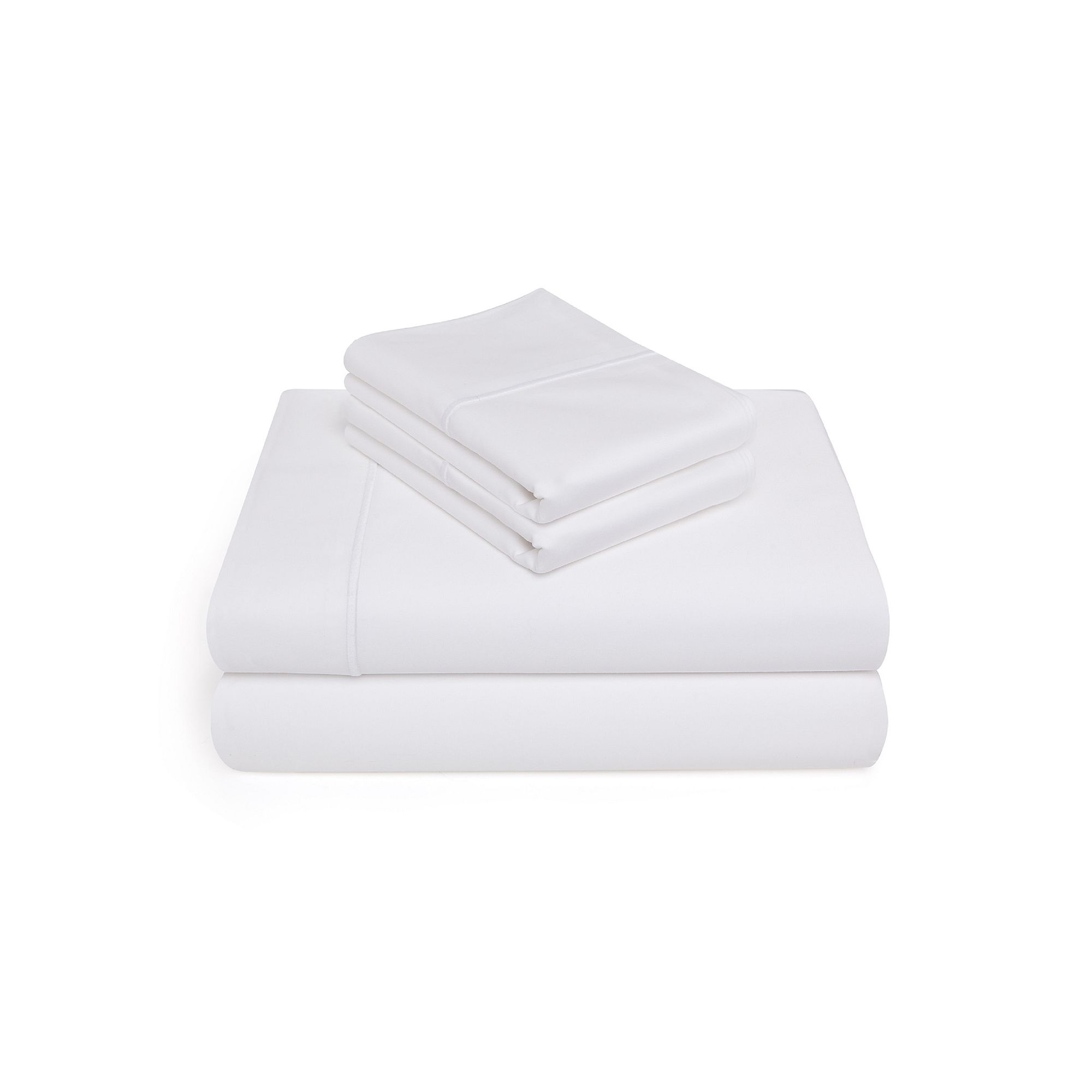 CottonWorks 1000 Thread Count Solid Pima Cotton Sheet Set, White