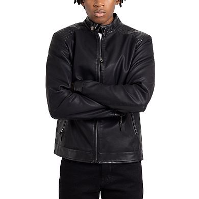 Men's Xray Faux Leather Racer Jacket