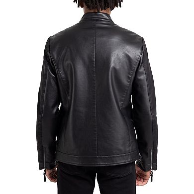 Men's Xray Faux Leather Racer Jacket
