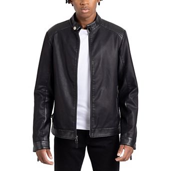 Men's Xray Faux Leather Racer Jacket