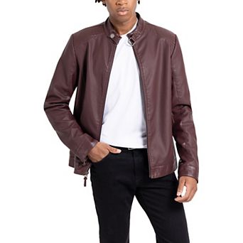 Men's Xray Faux Leather Racer Jacket