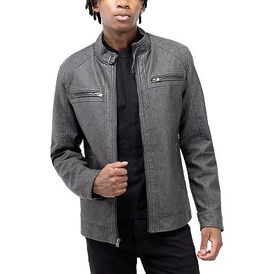 Men's Xray Diamond Denim Moto Jacket