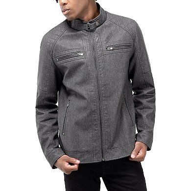 Men's Xray Diamond Denim Moto Jacket