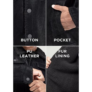 Men's Xray Jacket with Faux Shearling Lining