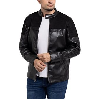 Men's Xray Shiny Faux Leather Jacket