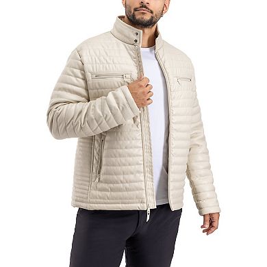 Men's Xray Faux Leather Quilted Jacket