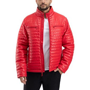 Men's Xray Faux Leather Quilted Jacket