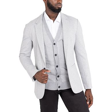 Men's Xray Herringbone Cardigan Sweater