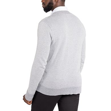 Men's Xray Herringbone Cardigan Sweater