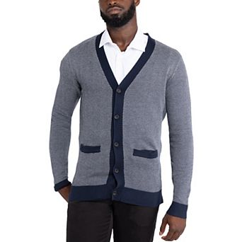 Men's Xray Herringbone Cardigan Sweater