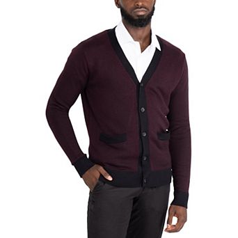 Men's Xray Herringbone Cardigan Sweater