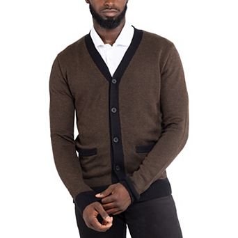 Men's Xray Herringbone Cardigan Sweater