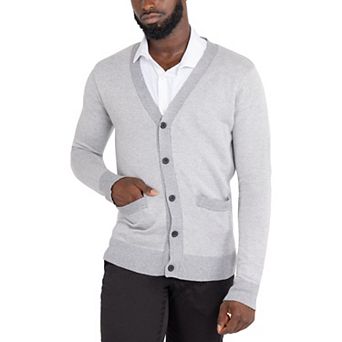 Men's Xray Herringbone Cardigan Sweater