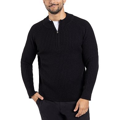 Men's Xray Ribbed Quarter-Zip Sweater