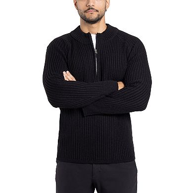 Men's Xray Ribbed Quarter-Zip Sweater