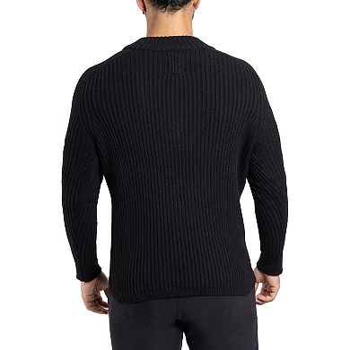 Men's Xray Ribbed Quarter-Zip Sweater