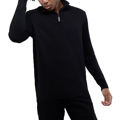 Men's Xray Quarter Zip Mockneck Sweater