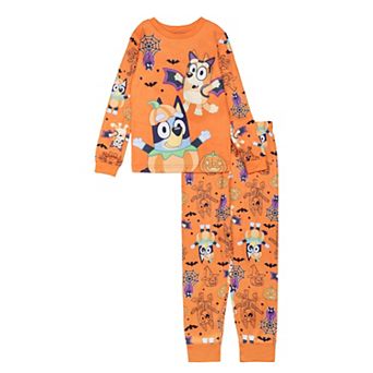 Girls 4-8 Bluey 2 pc Halloween Long Sleeve Pajama Top & Pajama Bottoms Set
