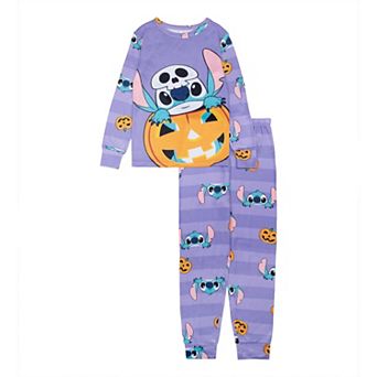 Disney's Lilo & Stitch Girls 4-10 2 pc Halloween Long Sleeve Pajama Top & Pajama Bottoms Set