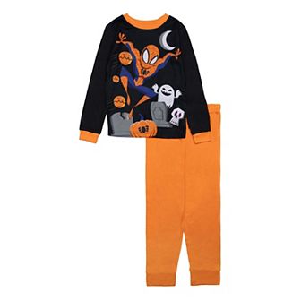 Boys 6-12 Marvel Spider-Man "Spidey Halloween" 2 pc Pajama Top & Pajama Bottoms Set