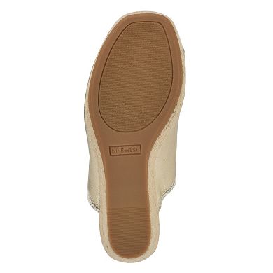 Nine West Baja Women's Wedge Slip-On Open Toe Sandals