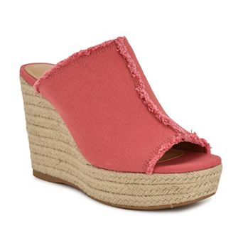 Nine West Baja Women's Wedge Slip-On Open Toe Sandals