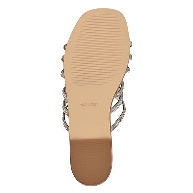 Nine West Timy Women's Slip-On Flat Strappy Sandals